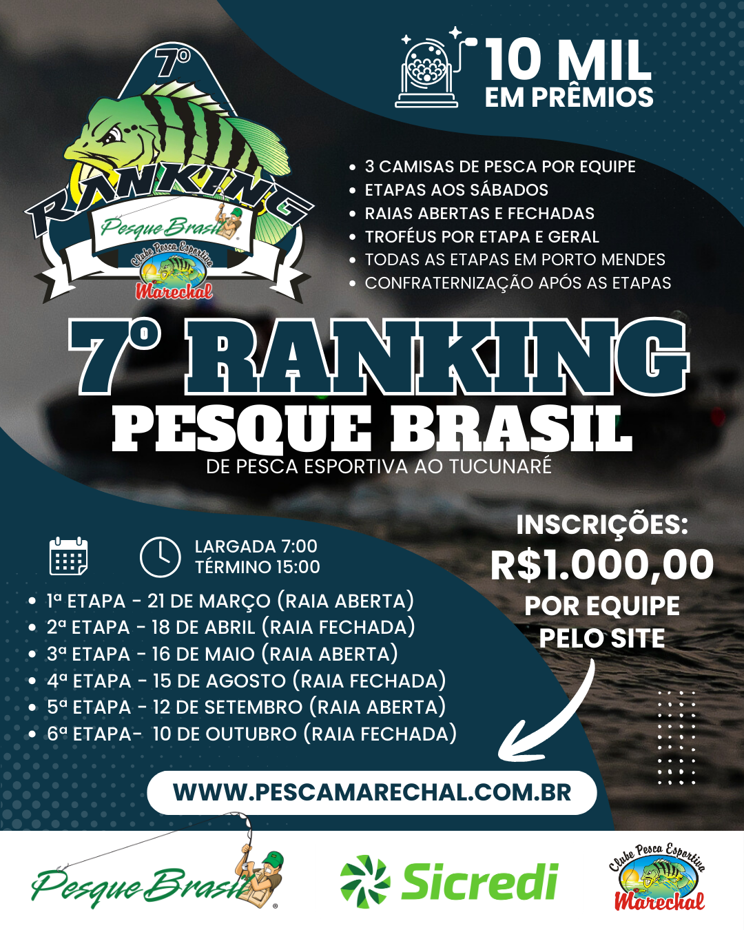 Inscrições – 7º Ranking Pesque Brasil
