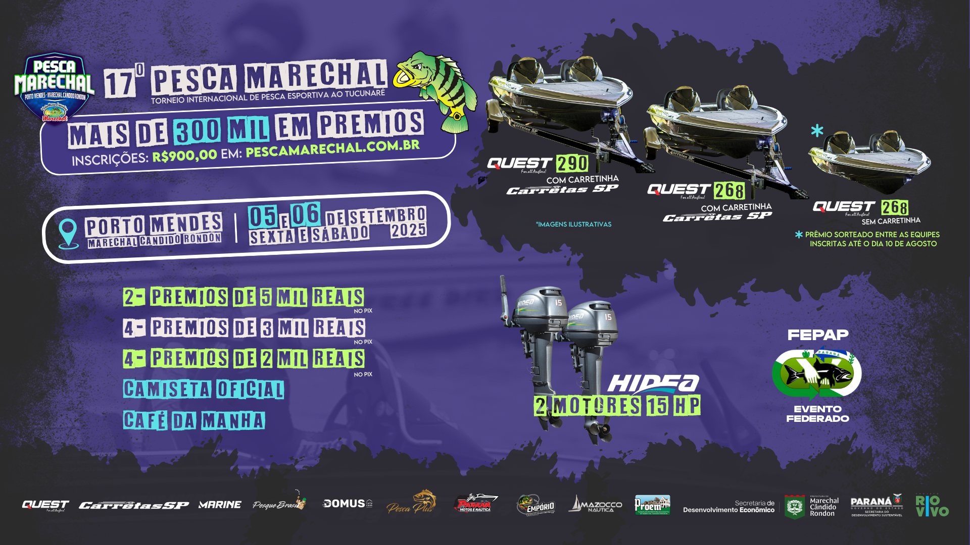 Inscrições – 17º Pesca Marechal